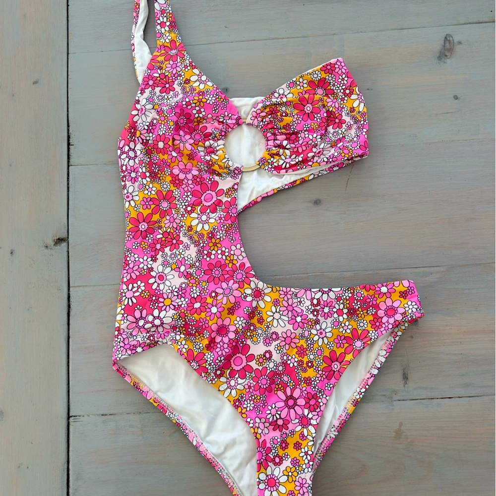 Frankie’s Bikinis cut out one piece